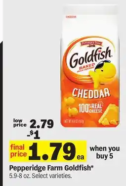 Meijer Pepperidge Farm Goldfish offer