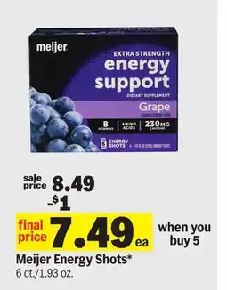 Meijer Meijer Energy Shots offer