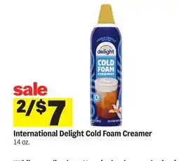 Meijer International Delight Cold Foam Creamer offer