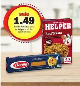Meijer Barilla Pasta 12-16 oz. or Helper 4.8-7.6 oz offer
