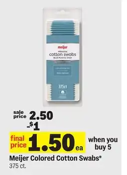 Meijer Meijer Colored Cotton Swabs offer