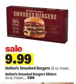 Meijer Holten's Smashed Burgers offer