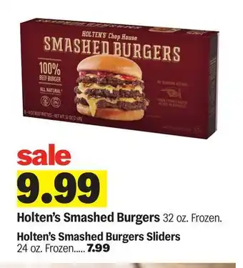 Meijer Holten's Smashed Burgers offer