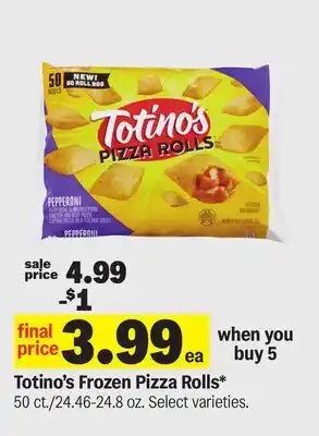 Meijer Totino's Frozen Pizza Rolls offer