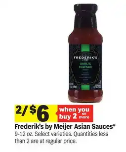 Meijer Frederik's by Meijer Asian Sauces offer