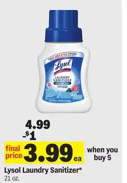 Meijer Lysol Laundry Sanitizer offer