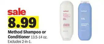 Meijer Method Shampoo or Conditioner offer