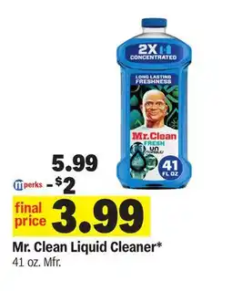 Meijer Mr. Clean Liquid Cleaner offer