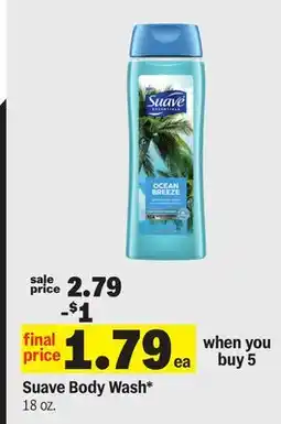Meijer Suave Body Wash offer