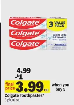 Meijer Colgate Toothpastes offer