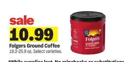Meijer Folgers Ground Coffee offer