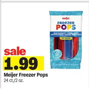 Meijer Meijer Freezer Pops offer