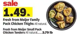 Meijer Fresh from Meijer Family Pack Chicken Thighs offer