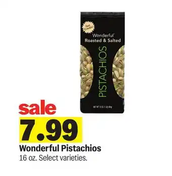 Meijer Wonderful Pistachios offer
