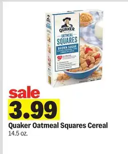 Meijer Quaker Oatmeal Squares Cereal offer