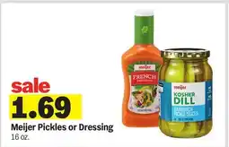 Meijer Meijer Pickles or Dressing offer