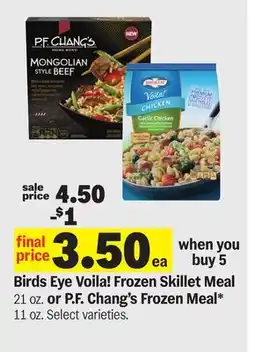 Meijer Birds Eye Voila! Frozen Skillet Meal 21 oz. or P.F. Chang's Frozen Meal* 11 oz offer