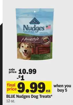 Meijer BLUE Nudges Dog Treats offer