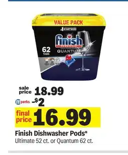 Meijer Finish Dishwasher Pods offer