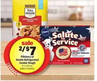Meijer Pillsbury or Nestlé Refrigerated Cookie Dough offer