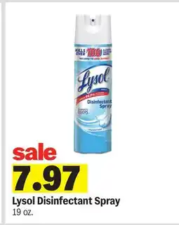 Meijer Lysol Disinfectant Spray offer