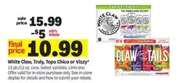 Meijer White Claw, Truly, Topo Chico or Vizzy offer