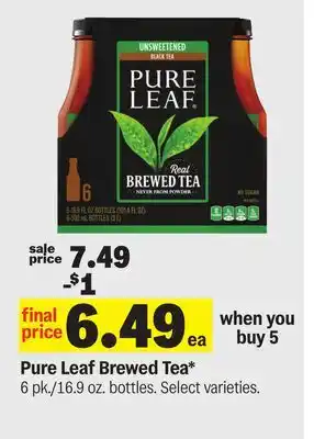 Meijer Pure Leaf Brewed Tea offer