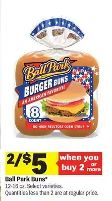 Meijer Ball Park Buns offer
