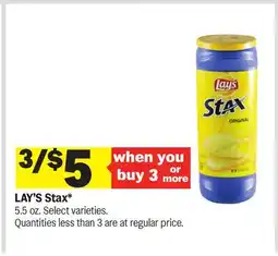 Meijer LAY'S Stax offer