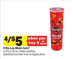 Meijer Frito-Lay Minis Cans offer