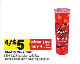 Meijer Frito-Lay Minis Cans offer
