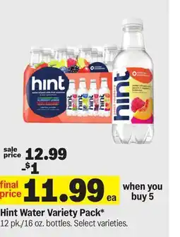 Meijer Hint Water Variety Pack offer