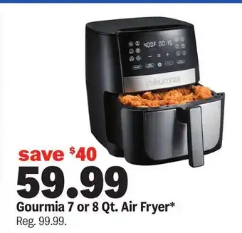 Meijer Gourmia 7 or 8 Qt. Air Fryer offer