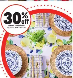 Meijer Summer Table Linens offer