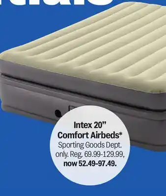 Meijer Intex 20 Comfort Airbeds offer