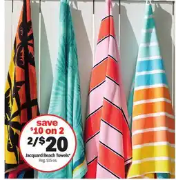 Meijer Jacquard Beach Towels offer