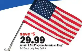 Meijer Annin 2.5'x4' Nylon American Flag offer