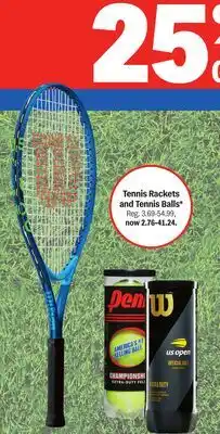 Meijer Tennis Rackets and Tennis Balls offer