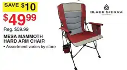 Dunham's Sports MESA MAMMOTH HARD ARM CHAIR offer
