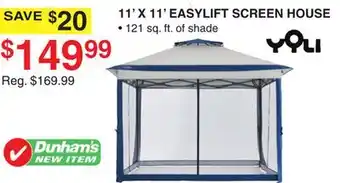 Dunham's Sports 11' X 11' EASYLIFT SCREEN HOUSE offer