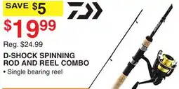 Dunham's Sports D-SHOCK SPINNING ROD AND REEL COMBO offer
