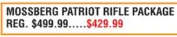 Dunham's Sports MOSSBERG PATRIOT RIFLE PACKAGE offer