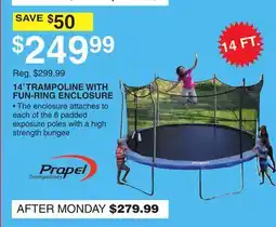Dunham's Sports 14' TRAMPOLINE WITH FUN-RING ENCLOSURE offer