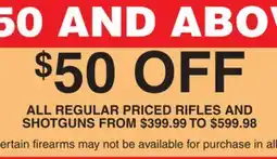 Dunham's Sports RIFLES AND SHOTGUNS offer