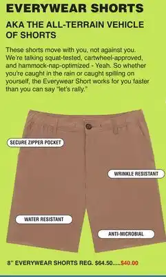 Dunham's Sports 8 EVERYWEAR SHORTS offer
