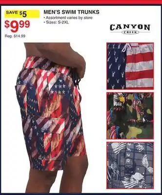 Dunham's Sports MEN'S SWIM TRUNKS offer