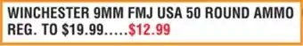 Dunham's Sports WINCHESTER 9MM FMJ USA 50 ROUND AMMO offer