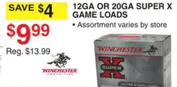 Dunham's Sports WINCHESTER 12GA OR 20GA SUPER X GAME LOADS offer