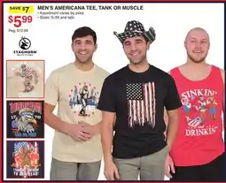 Dunham's Sports MEN'S AMERICANA TEE, TANK OR MUSCLE offer
