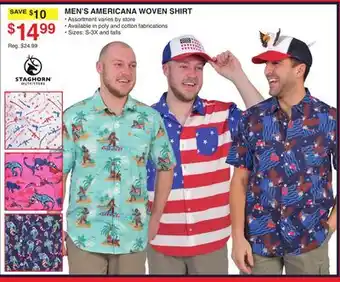 Dunham's Sports MEN'S AMERICANA WOVEN SHIRT offer